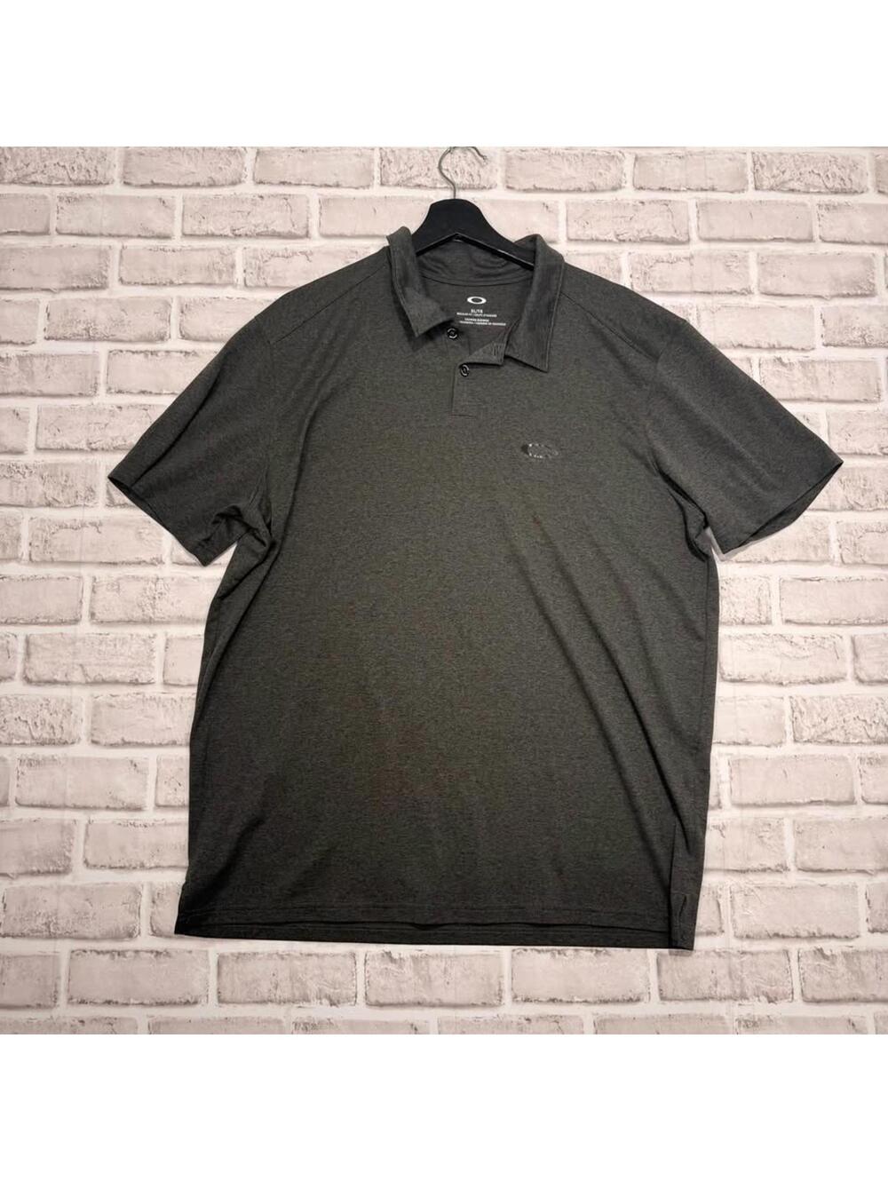 Oakley Regular Fit Golf Shirt Gray Men's XL